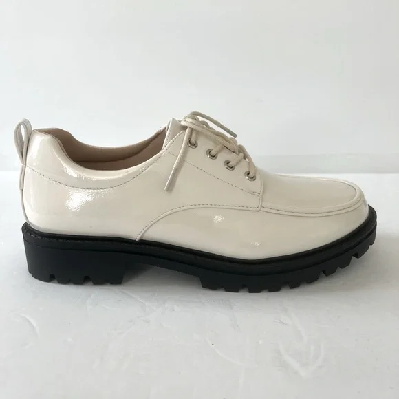 Journee Collection Women Zina Oxford Lace-Up Lug Sole Loafer Shoes Size 6 NIB - Picture 7 of 11